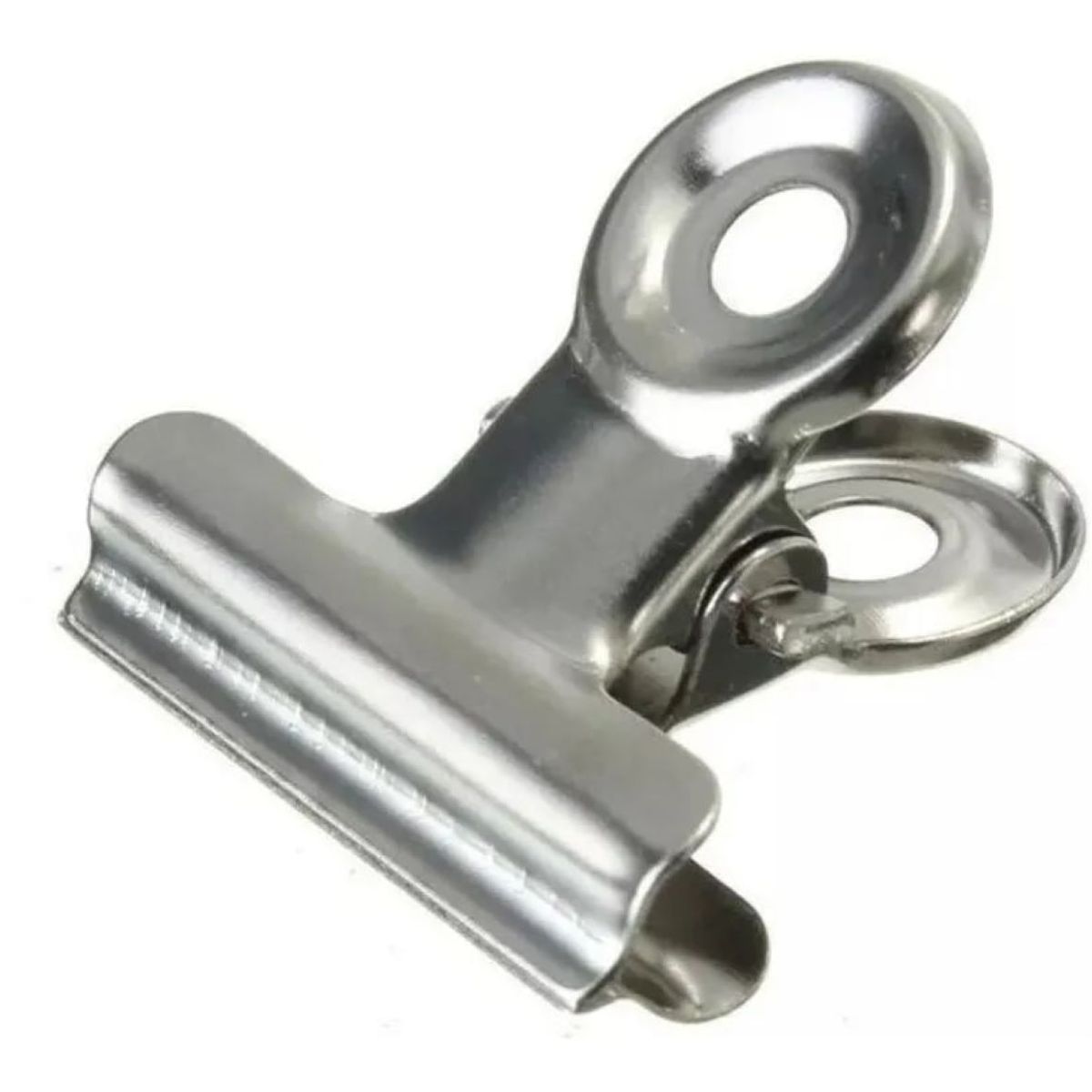 GENERICO - Pinzas Aprieta Papel Binder Clip De Acero Cromado 7.5 cm