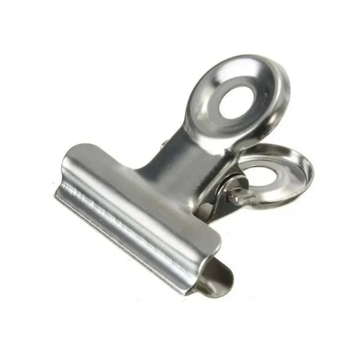 GENERICO - Pinzas Aprieta Papel Binder Clip De Acero Cromado 7.5 cm