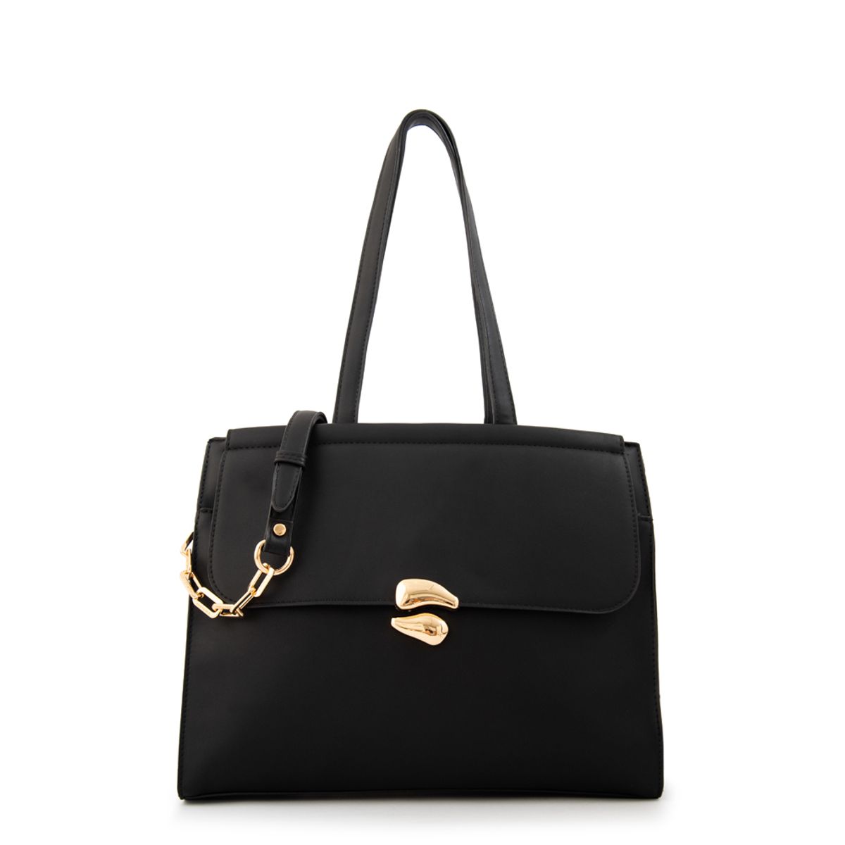 AMPHORA - Cartera tote lizet grande negro
