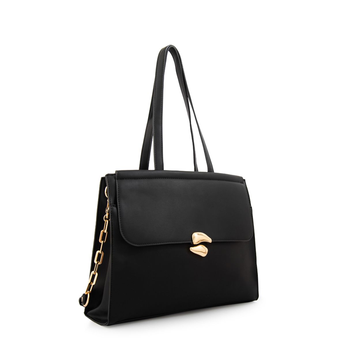 AMPHORA - Cartera tote lizet grande negro