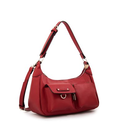 Imagen 2 del producto Cartera corte oval solene mediana rojo oscuro