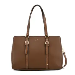 ZIOL - Cartera dos asas porta notebook grande dominica café