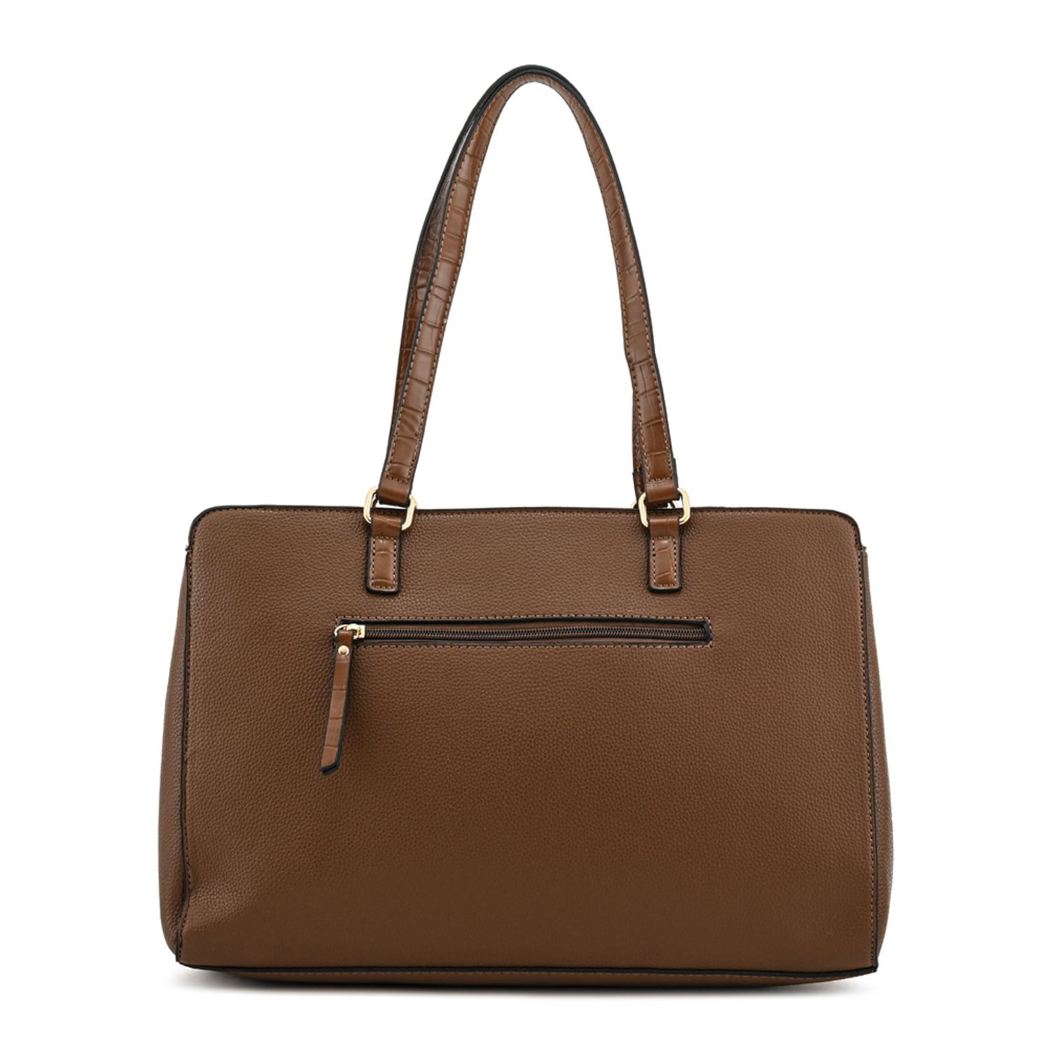 ZIOL Cartera tote porta notebook dominica grande café | Falabella