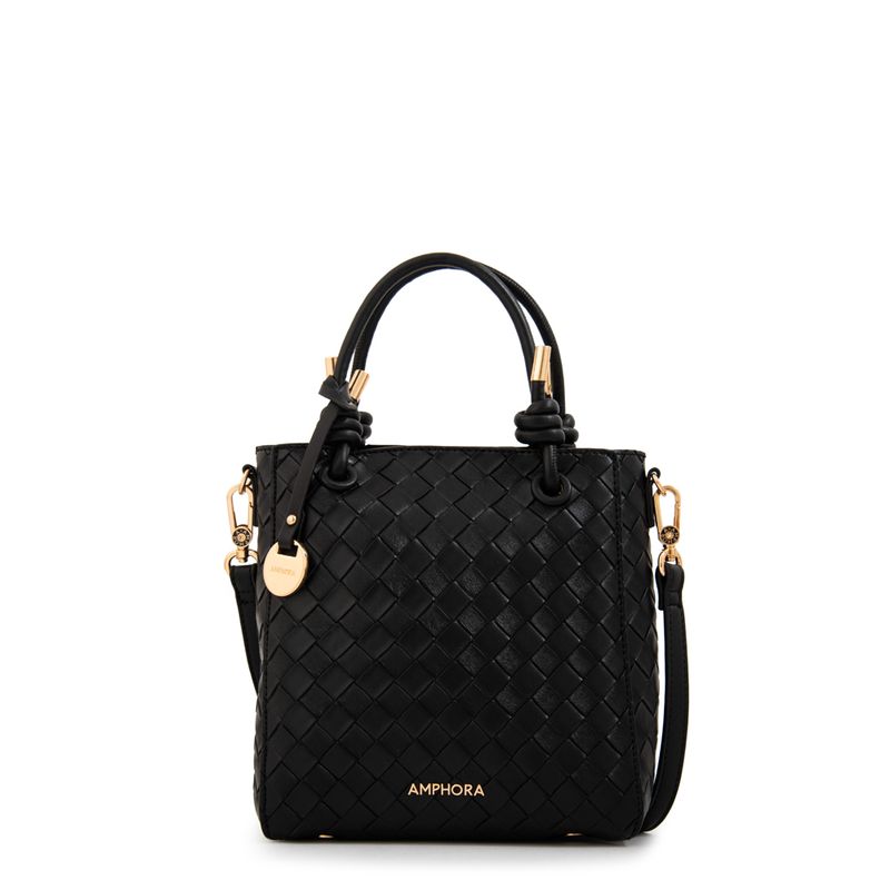 AMPHORA - Cartera Bandolera pequeña italia negro