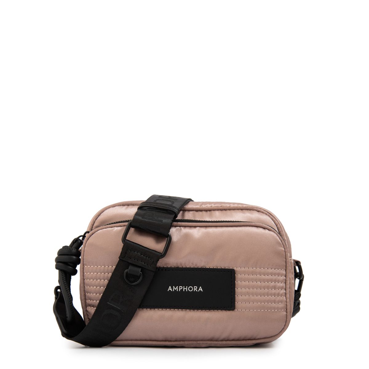 AMPHORA - Cartera bandolera cody pequeña taupe