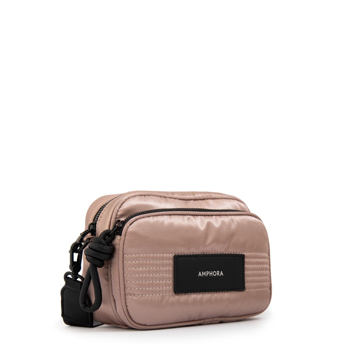 AMPHORA - Cartera bandolera cody pequeña taupe