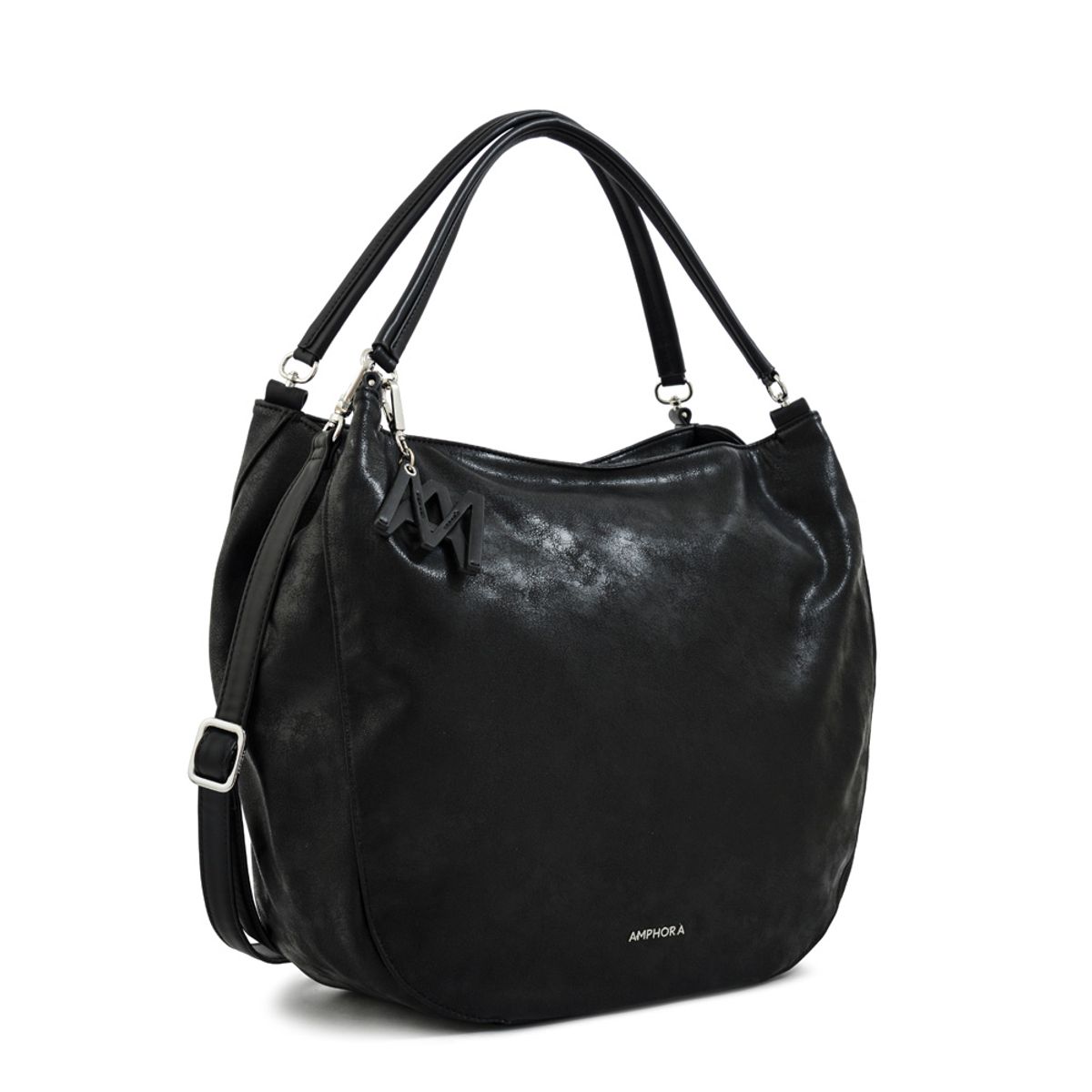 AMPHORA - Cartera tote aretha grande negro especial