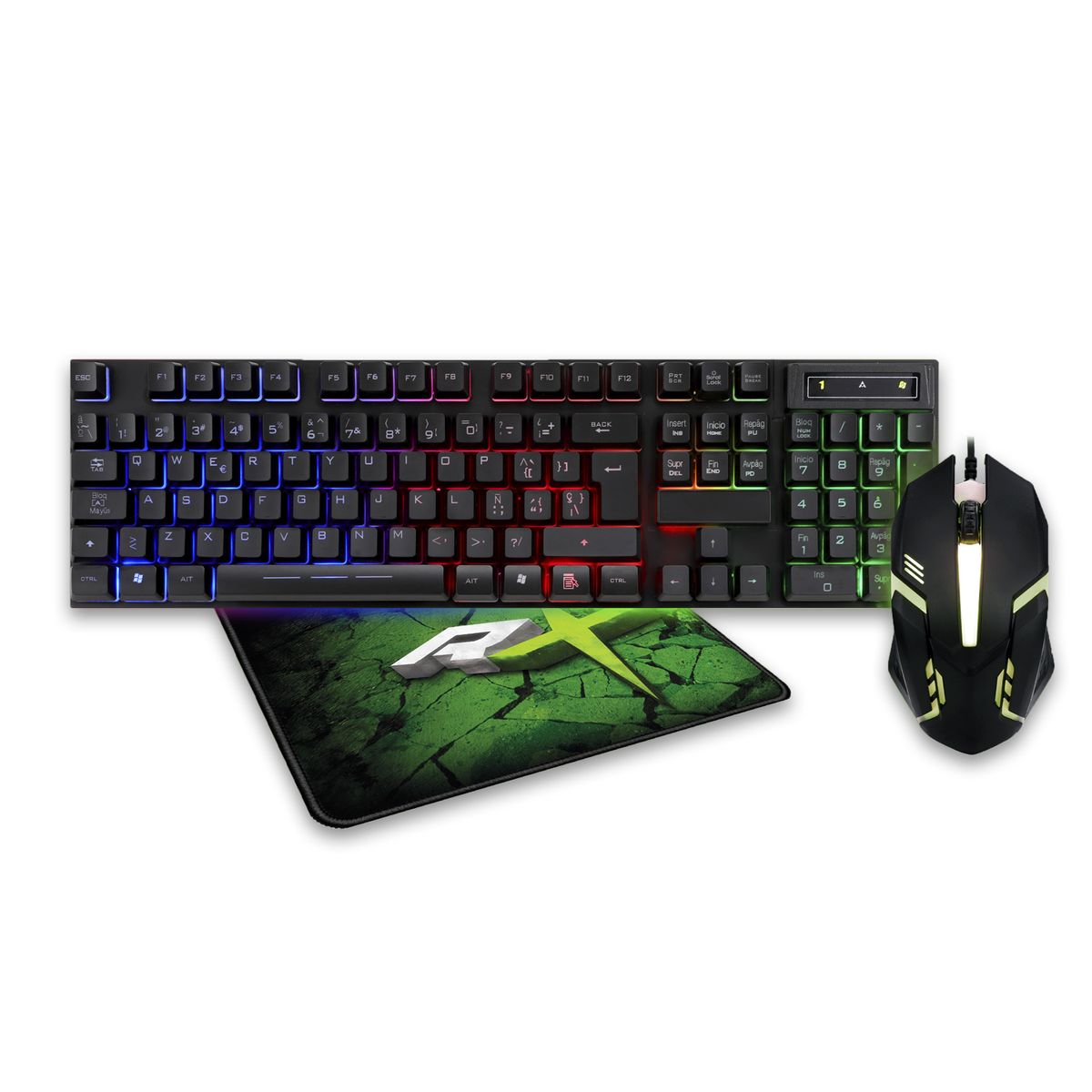 REPTILEX - Kit Gamer Pro Reptilex Rx0017 Teclado Mouse Padmouse