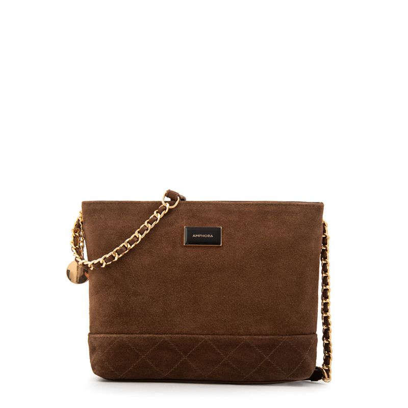 AMPHORA - Cartera Bandolera mediana judy café