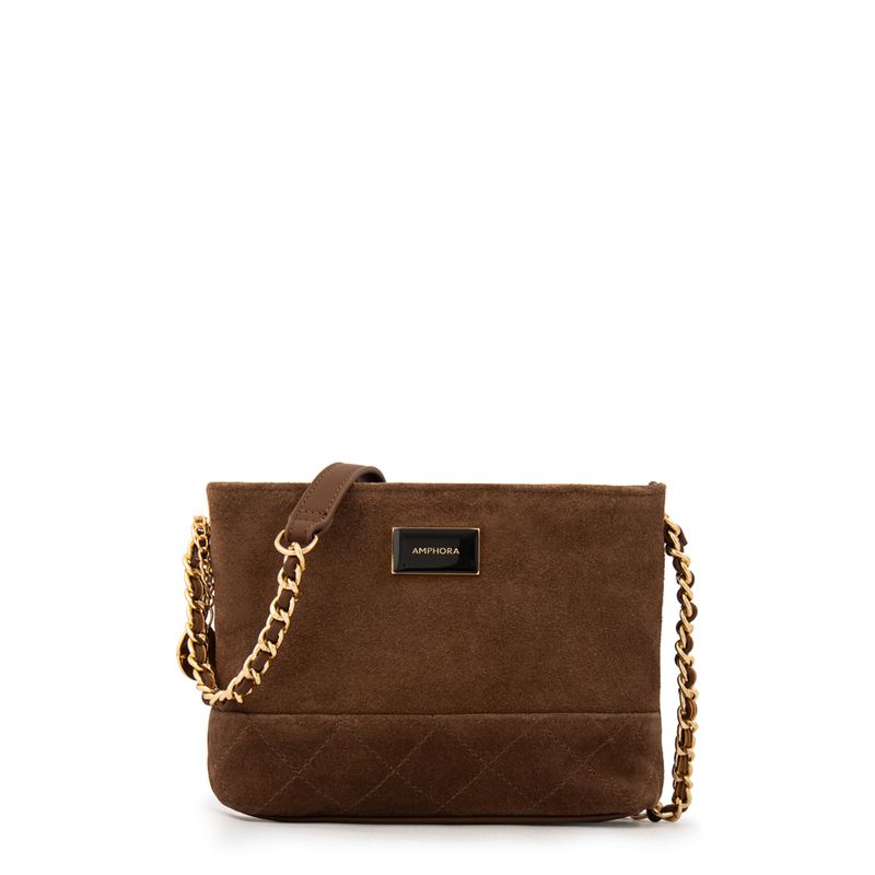 AMPHORA - Cartera Bandolera pequeña judy café
