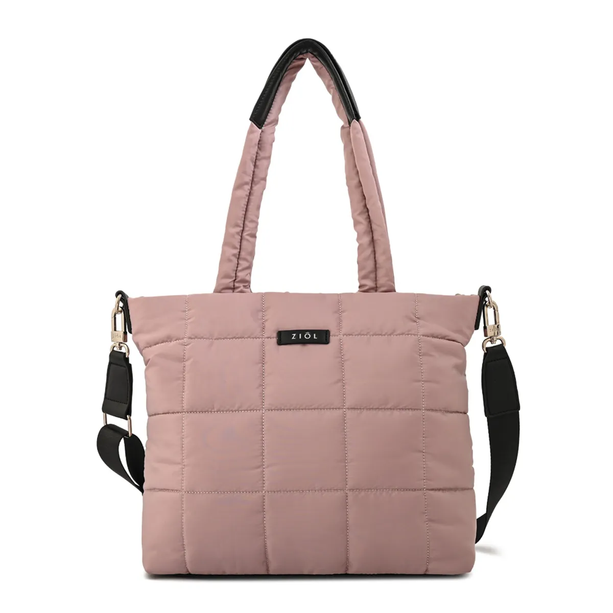 ZIOL - Cartera tote nacha mediana rosa viejo