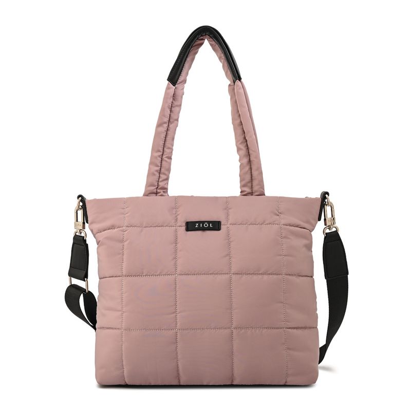 ZIOL - Cartera dos asas mediana nacha rosa viejo