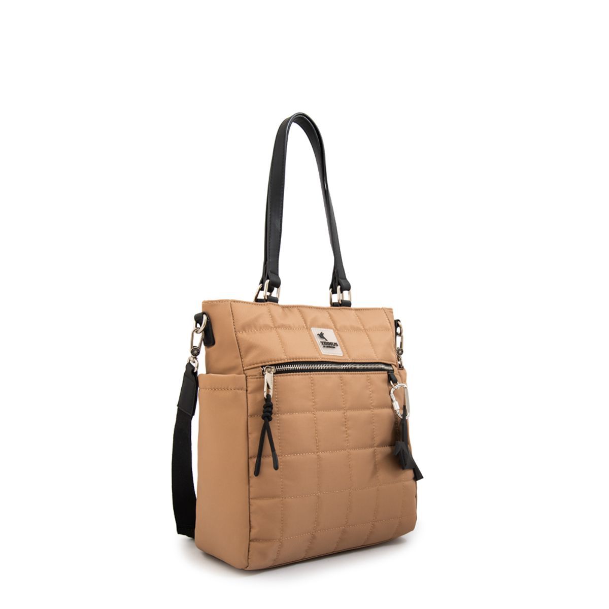 TRINUS - Cartera tote shopping belina grande beige oscuro