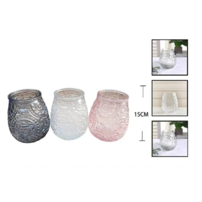 GENERICO - Macetero De Vidrio 15Cm Para Flores