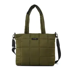 ZIOL - Cartera tote mediana nacha verde oliva