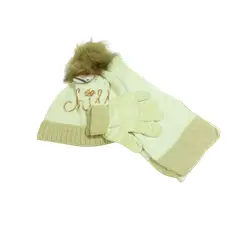 GENERICO - Pack gorro, guante, bufanda para niños 7 años a 14 años