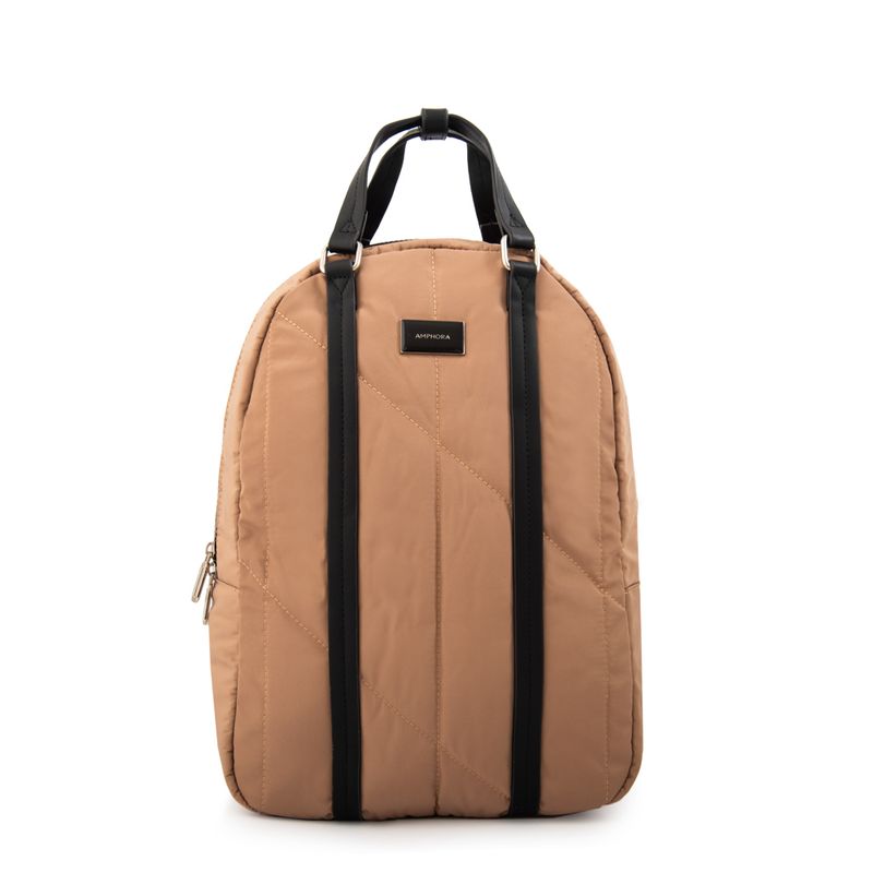 AMPHORA - Mochila porta notebook grande lucia taupe