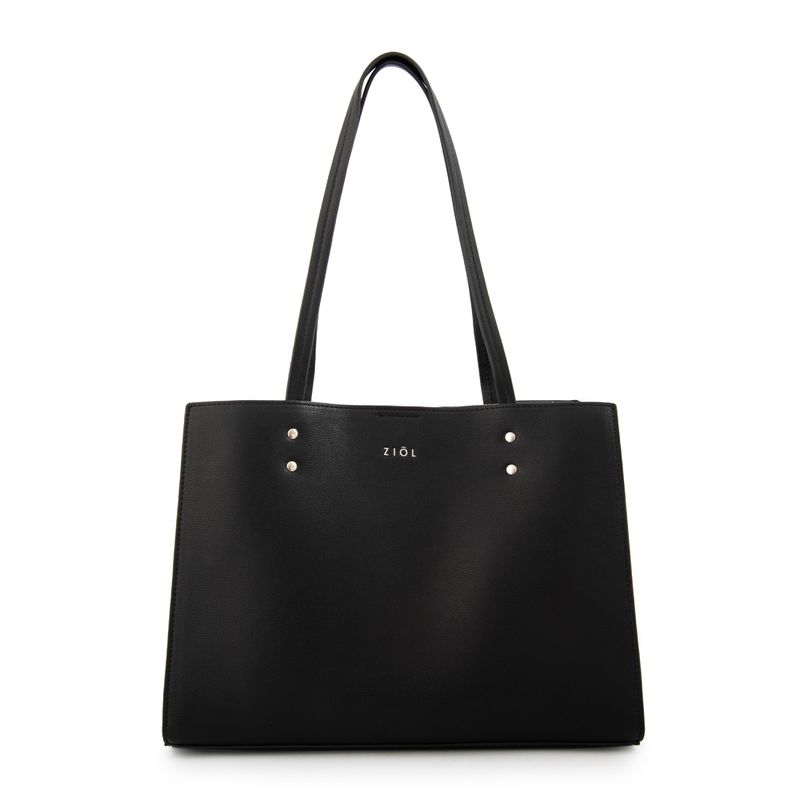 ZIOL - Cartera dos asas tres divisiones mediana harley negro