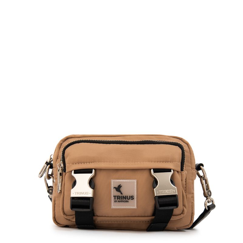 TRINUS - Cartera Bandolera mediana gina beige oscuro