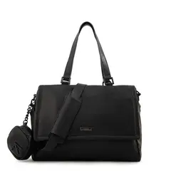 AMPHORA - Cartera Dos Asas porta notebook grande bogart negro especial