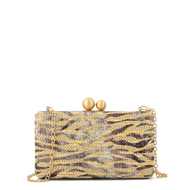 AMPHORA - Cartera fiesta milani beige