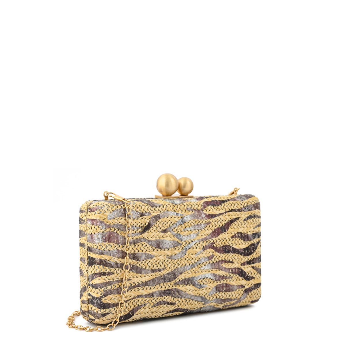 AMPHORA - Cartera fiesta milani pequeña beige