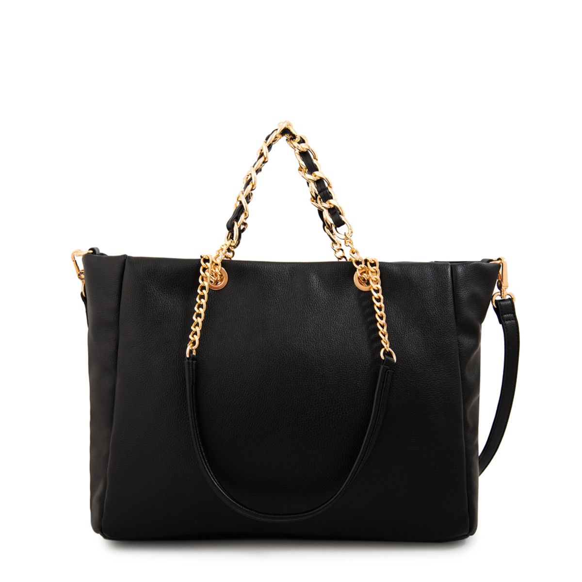 AMPHORA - Cartera tote grande demi grande negro