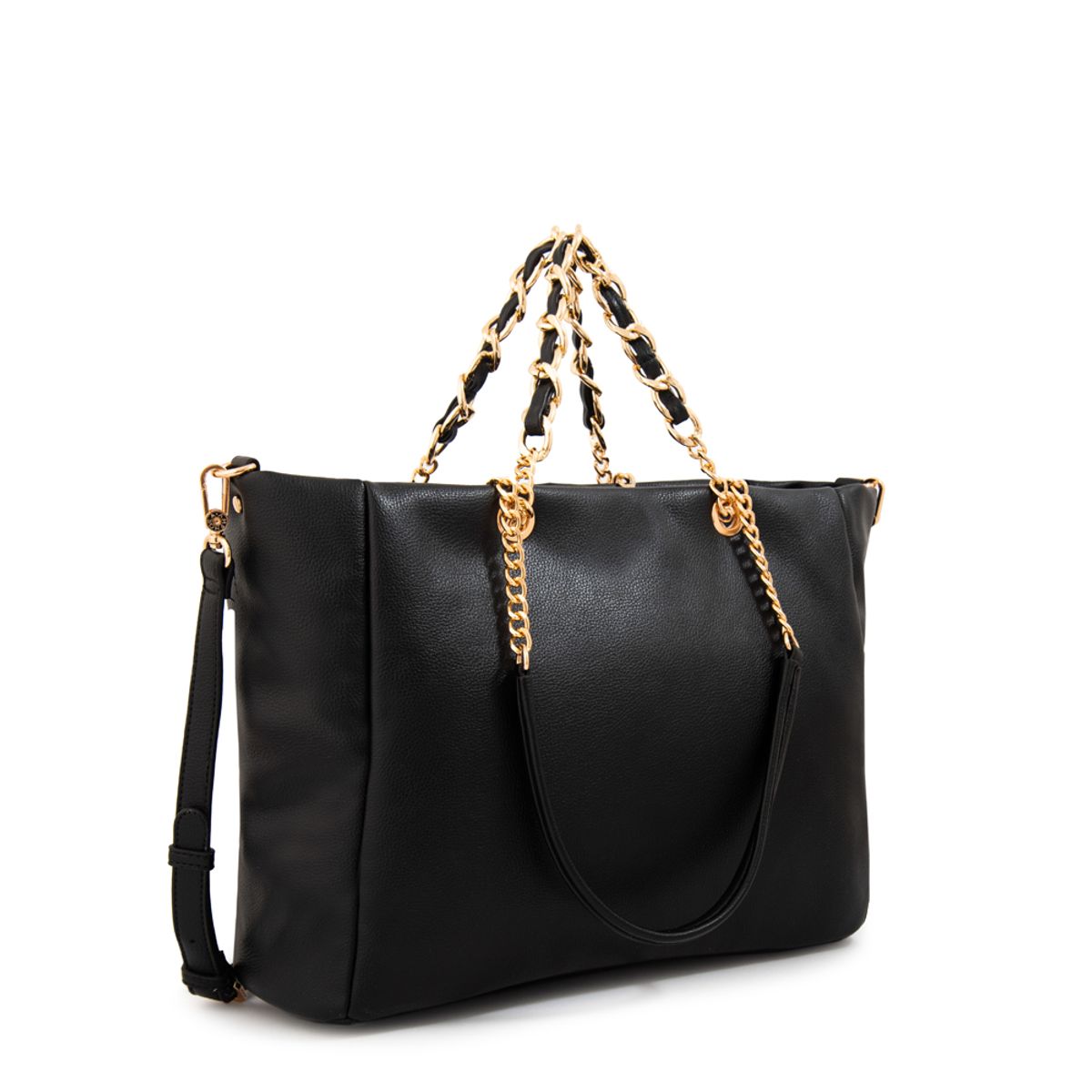 AMPHORA - Cartera tote grande demi grande negro