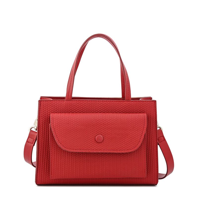 ZIOL - Cartera dos asas mediana jofi rojo
