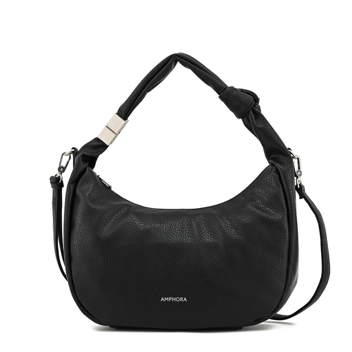 AMPHORA - Cartera corte oval olivia grande negro
