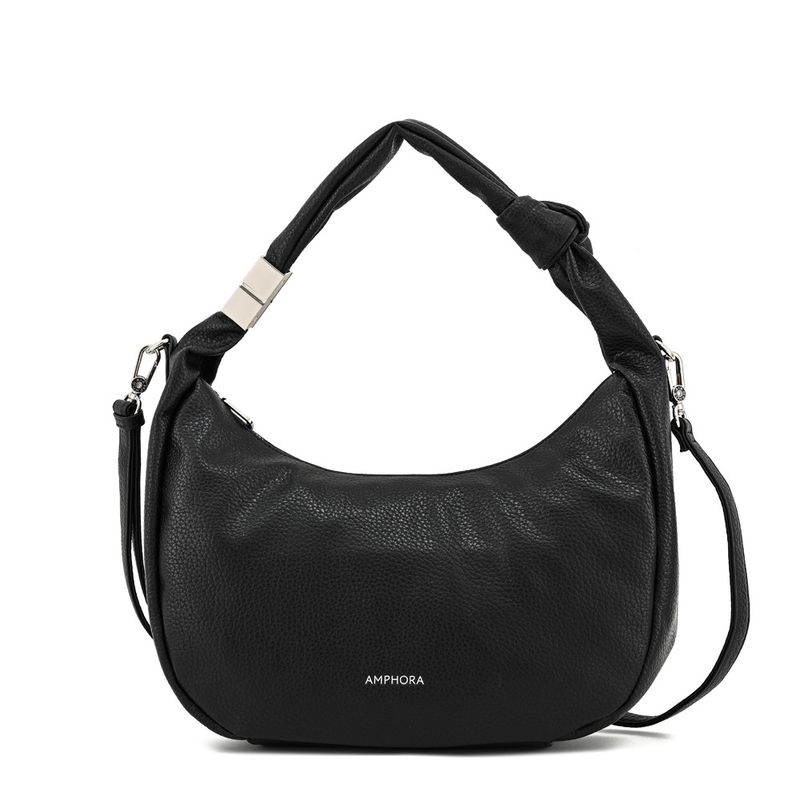 AMPHORA - Cartera Corte Oval grande olivia negro