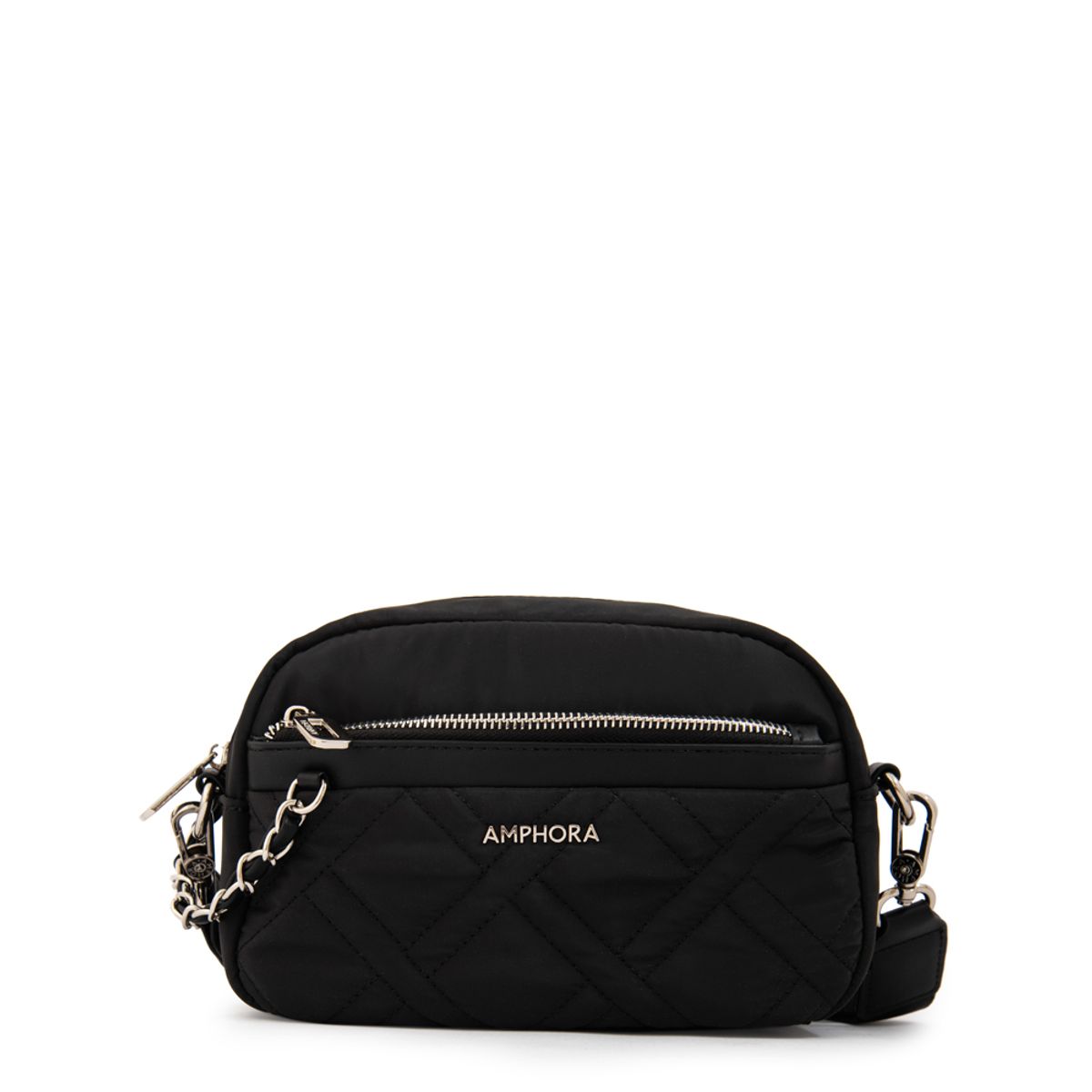 AMPHORA - Cartera Bandolera mediana gambia negro