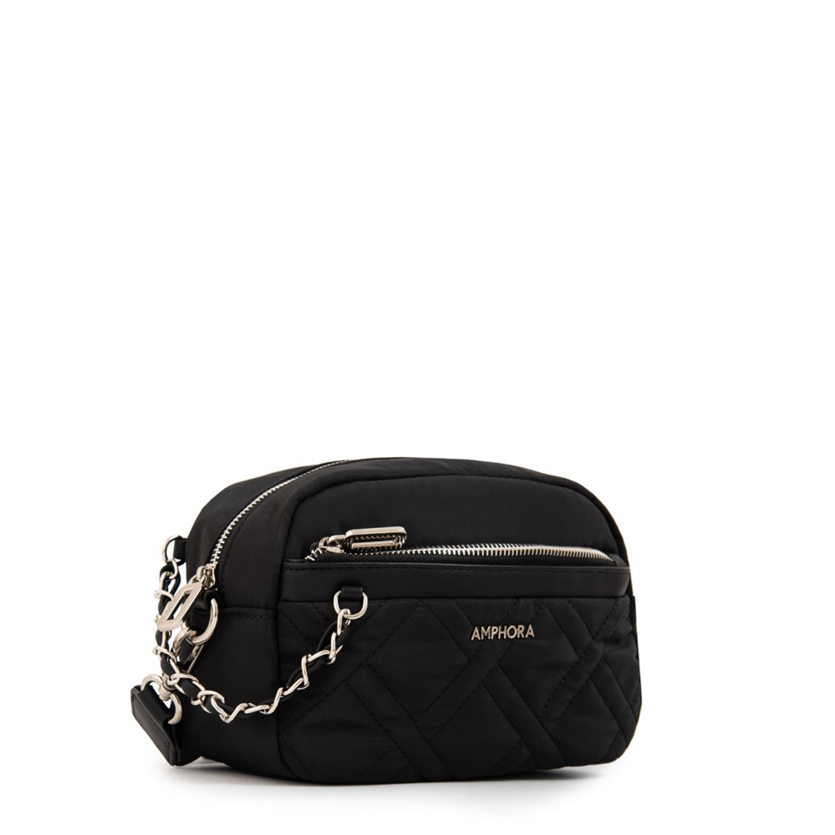 AMPHORA - Cartera Bandolera mediana gambia negro