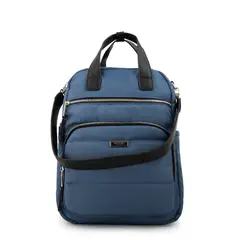 AMPHORA - Mochila nauru mediana azul oscuro