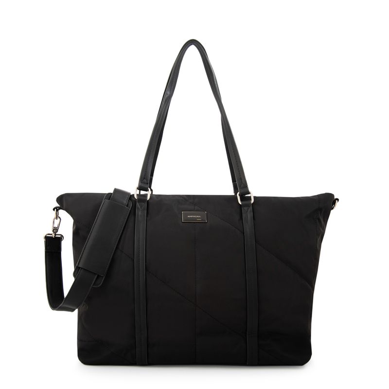 AMPHORA - Cartera Dos Asas porta notebook grande lucia negro