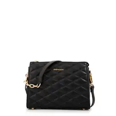 AMPHORA - Cartera Bandolera mediana suiza negro