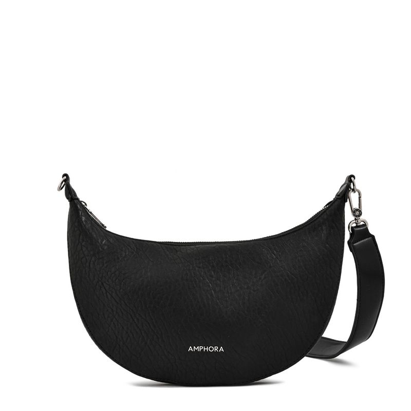 AMPHORA - Cartera bandolera mediana ostara Negro especial