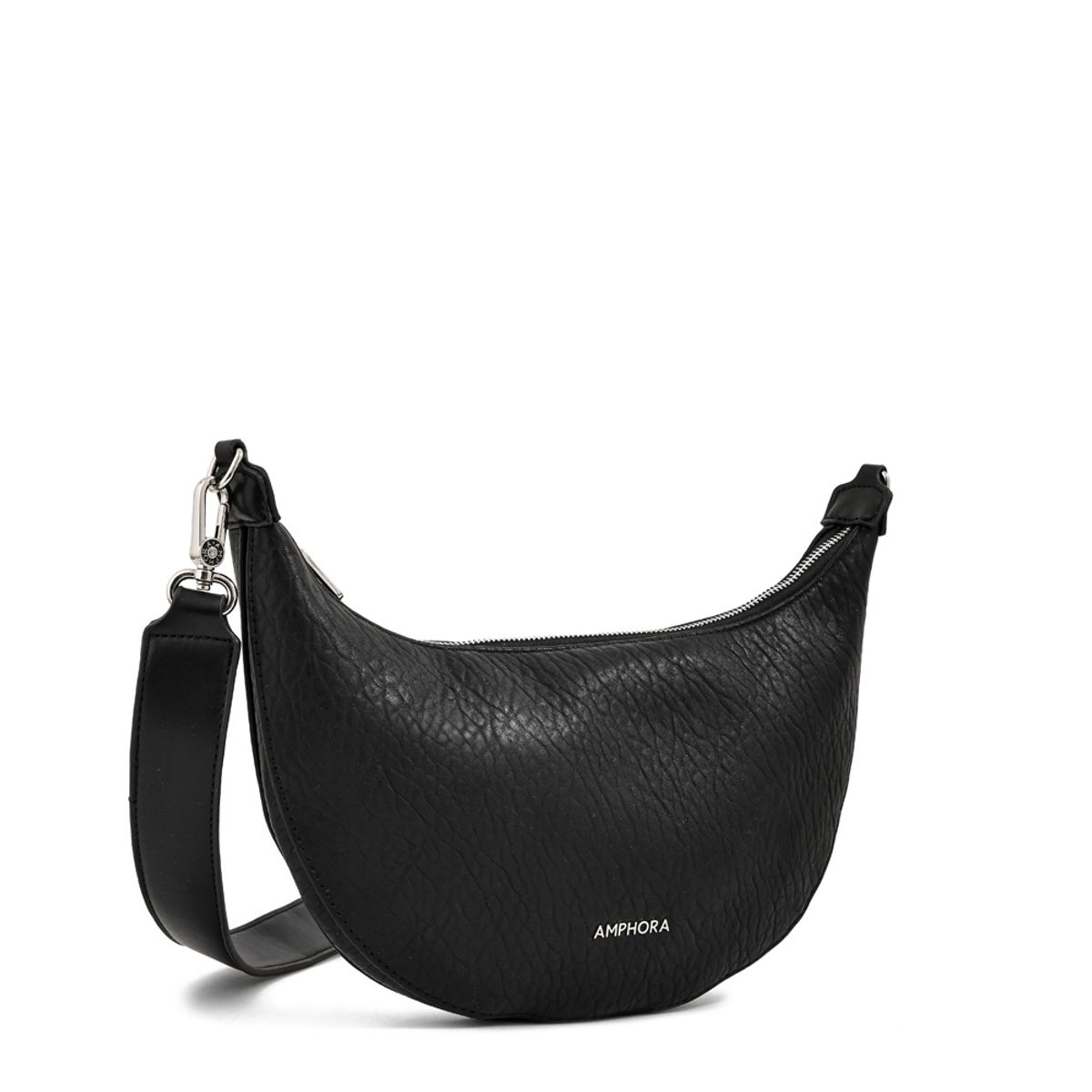 AMPHORA - Cartera bandolera ostara mediana negro especial