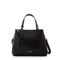 Cartera tote tres divisiones moroni pequeña negro especial