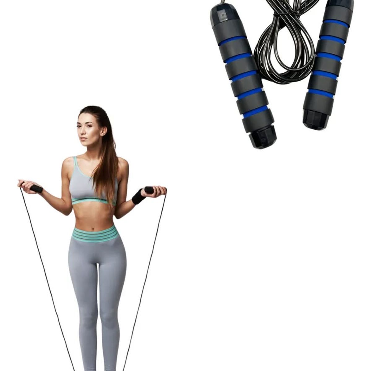 GENERICO - Cuerda para saltar de alta velocidad de acero