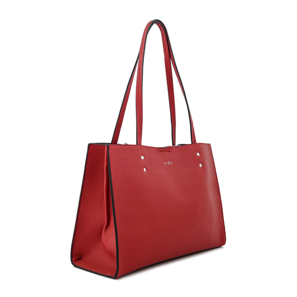 ZIOL - Cartera tote tres divisiones harley mediana rojo