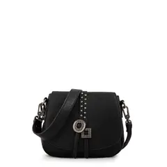 AMPHORA - Cartera Bandolera con tapa pequeña indonesia negro