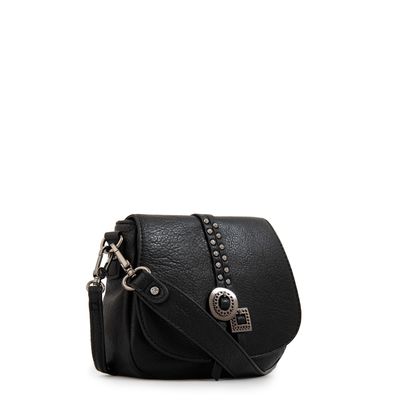 Imagen 2 del producto Cartera bandolera con tapa indonesia pequeña negro