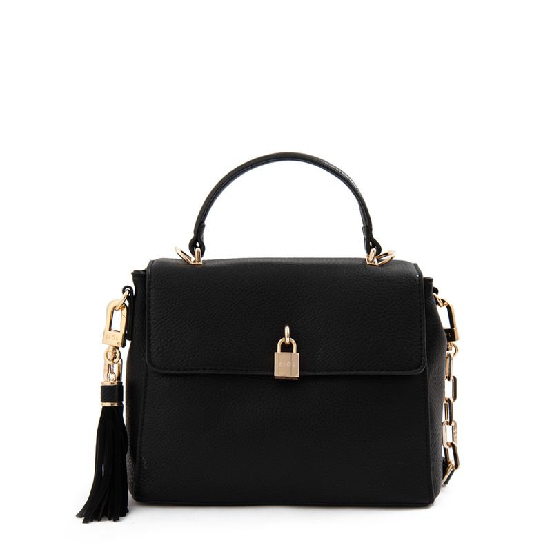 ZIOL - Cartera bandolera con tapa pequeña elaia negro especial