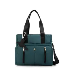 TRINUS - Cartera Dos Asas grande juliana petroleo oscuro