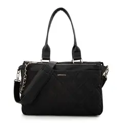 AMPHORA - Cartera Dos Asas porta notebook grande gambia negro