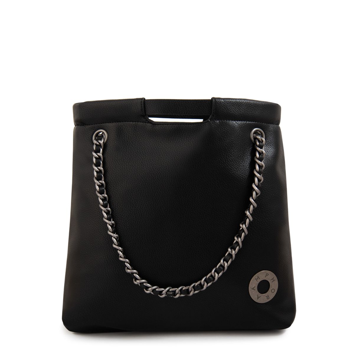 AMPHORA - Cartera tote riley grande negro especial