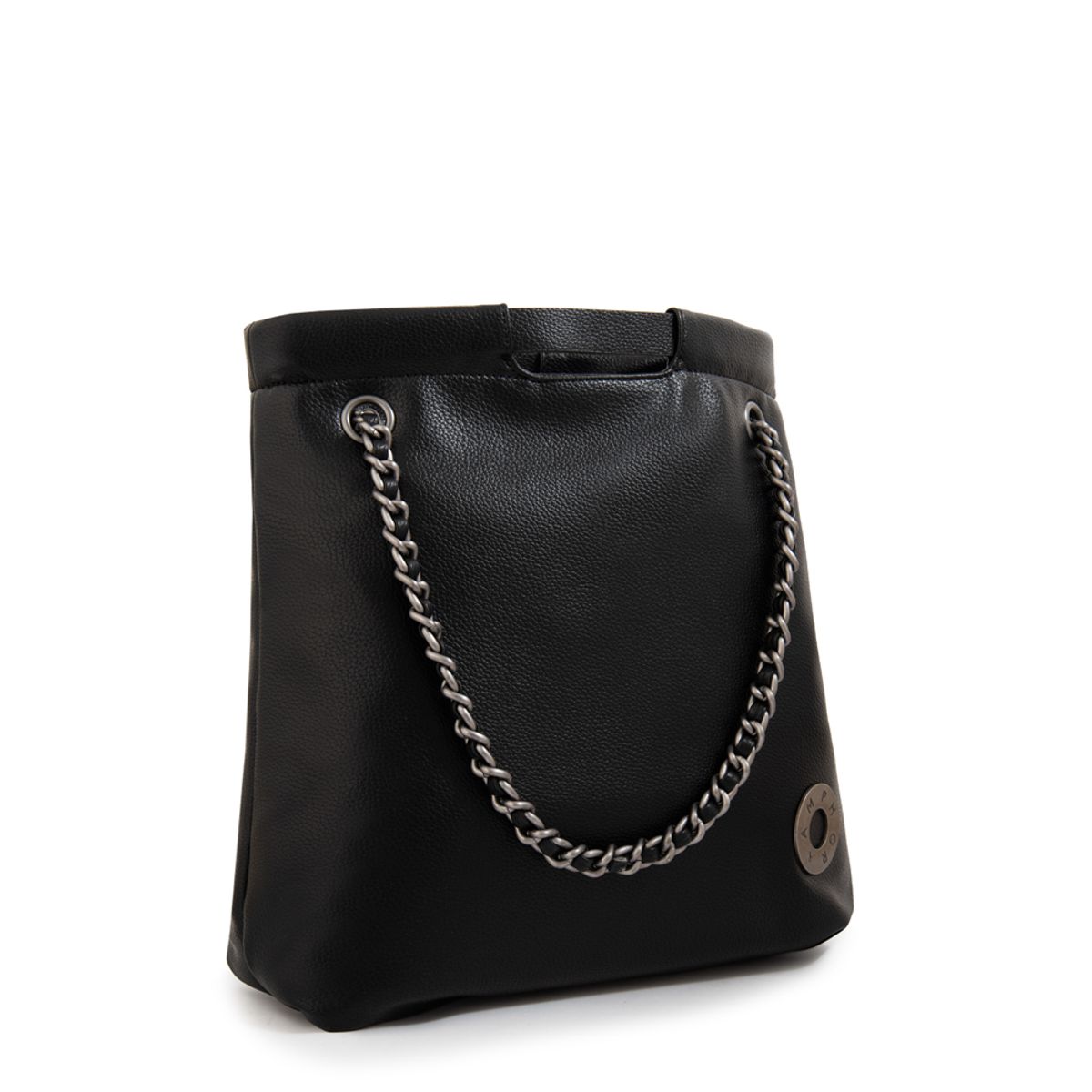 AMPHORA - Cartera tote riley grande negro especial