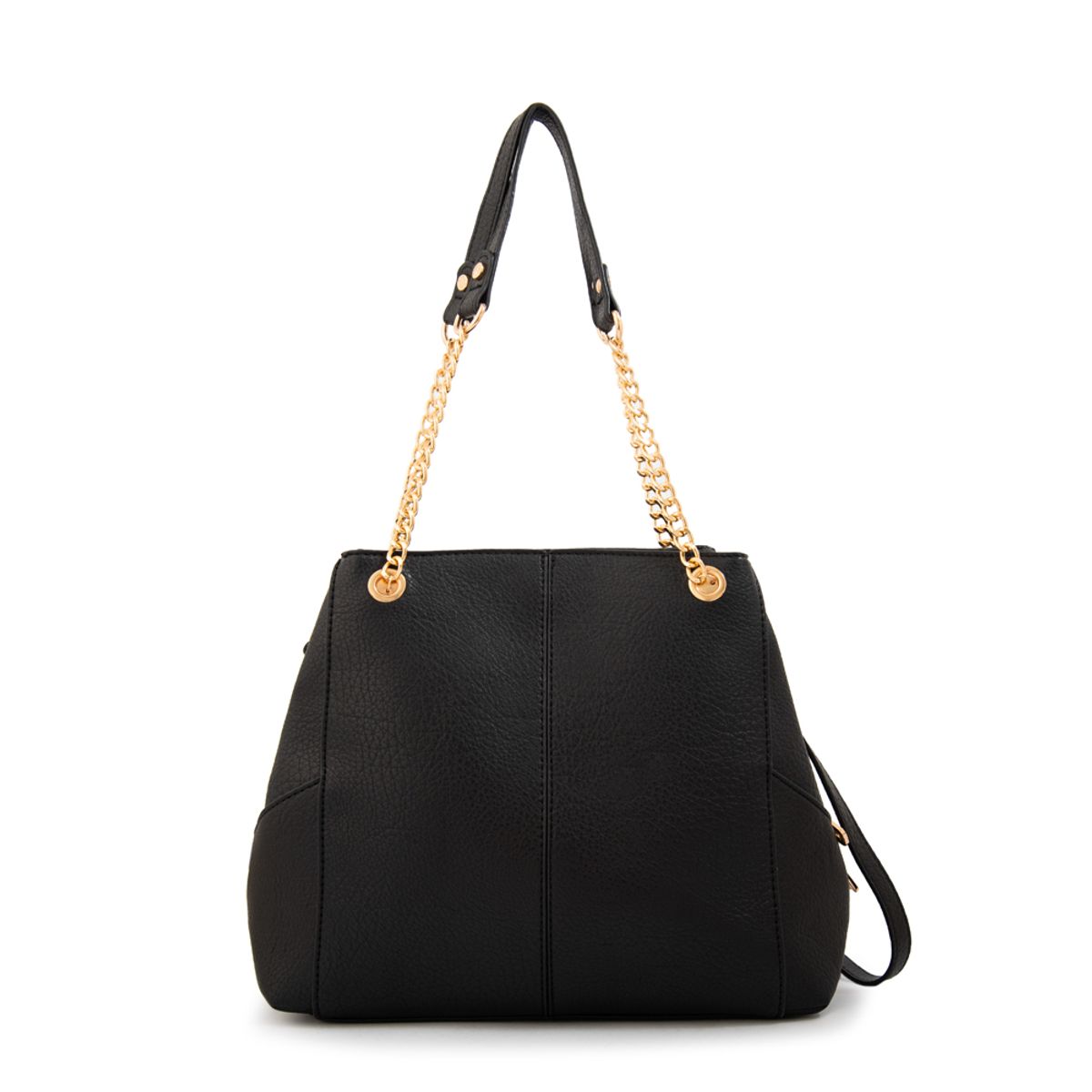 AMPHORA - Cartera tote tres divisiones begonia grande negro