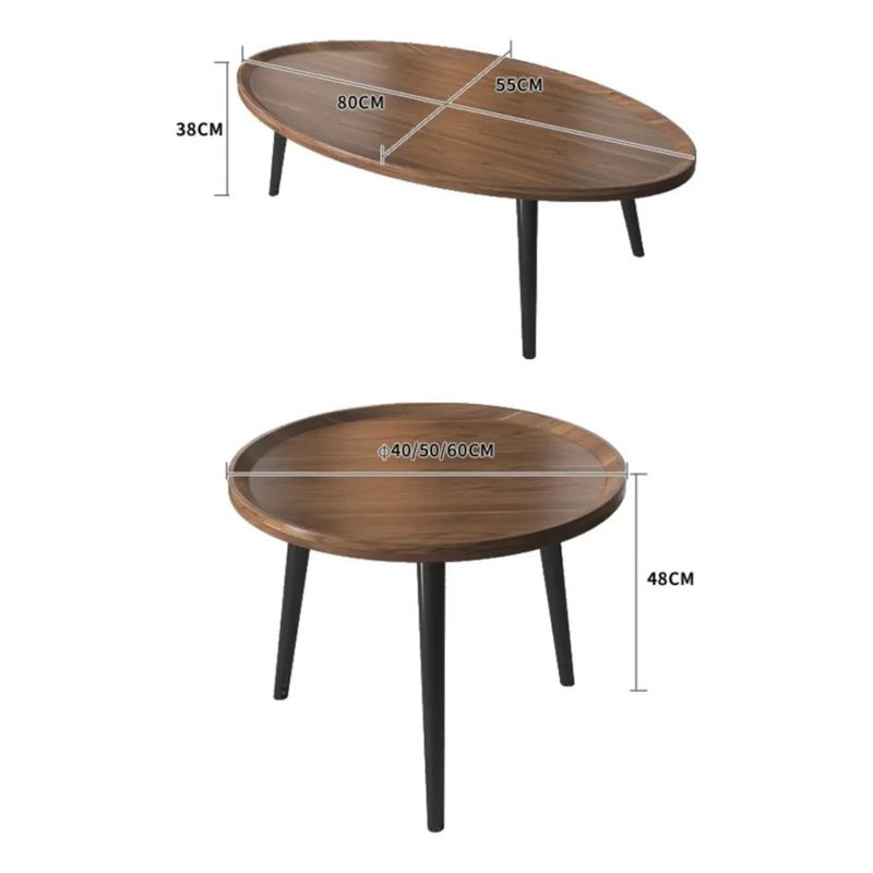 MUNDO MAGIA - Juego Mesa De Centro Madera Natural